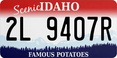 ID license plate 2L9407R