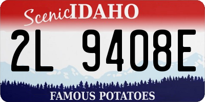 ID license plate 2L9408E