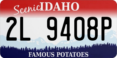 ID license plate 2L9408P