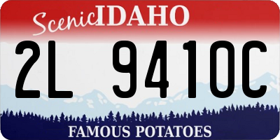 ID license plate 2L9410C