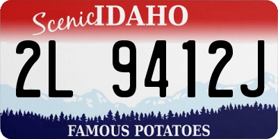 ID license plate 2L9412J