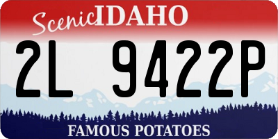 ID license plate 2L9422P