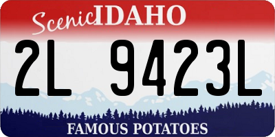 ID license plate 2L9423L