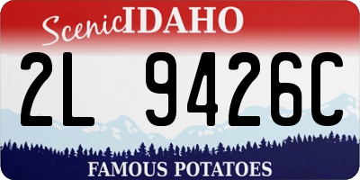 ID license plate 2L9426C