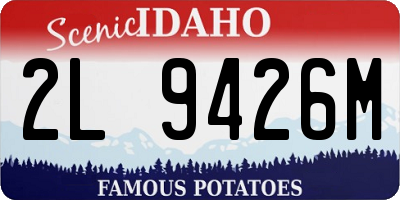ID license plate 2L9426M