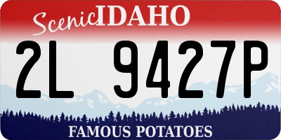 ID license plate 2L9427P