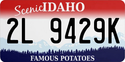 ID license plate 2L9429K