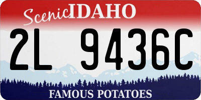 ID license plate 2L9436C