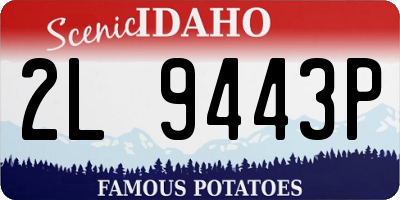 ID license plate 2L9443P