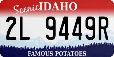 ID license plate 2L9449R