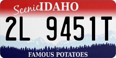 ID license plate 2L9451T