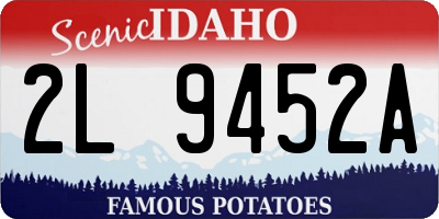ID license plate 2L9452A