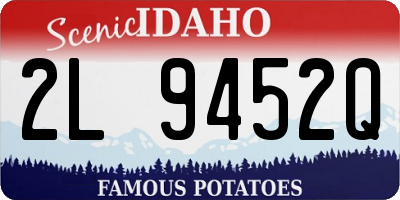 ID license plate 2L9452Q