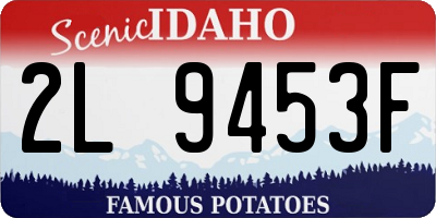 ID license plate 2L9453F