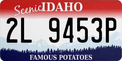 ID license plate 2L9453P
