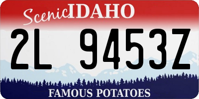 ID license plate 2L9453Z