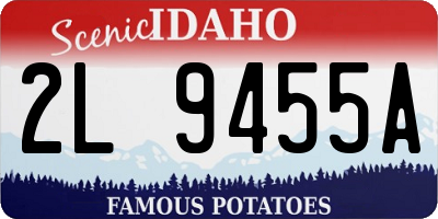 ID license plate 2L9455A