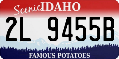 ID license plate 2L9455B