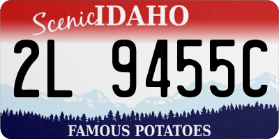 ID license plate 2L9455C