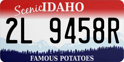 ID license plate 2L9458R