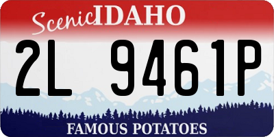 ID license plate 2L9461P