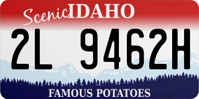 ID license plate 2L9462H