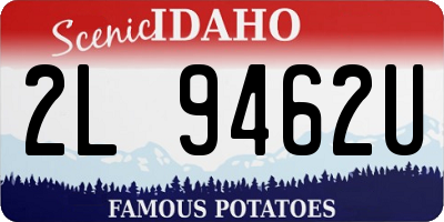 ID license plate 2L9462U