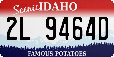 ID license plate 2L9464D