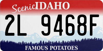 ID license plate 2L9468F