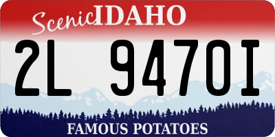ID license plate 2L9470I