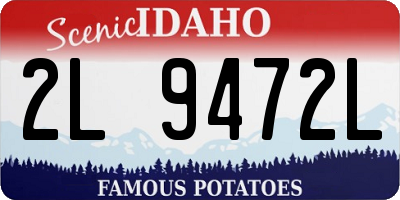 ID license plate 2L9472L