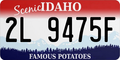 ID license plate 2L9475F