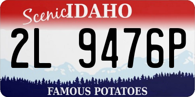 ID license plate 2L9476P