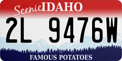 ID license plate 2L9476W
