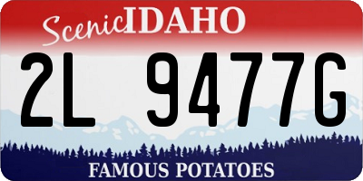 ID license plate 2L9477G