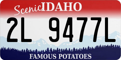 ID license plate 2L9477L