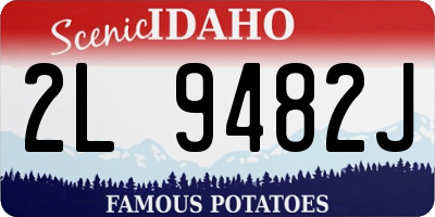 ID license plate 2L9482J