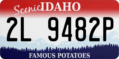 ID license plate 2L9482P