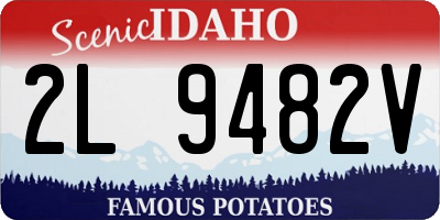 ID license plate 2L9482V