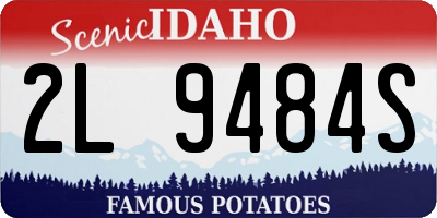 ID license plate 2L9484S
