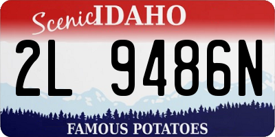 ID license plate 2L9486N