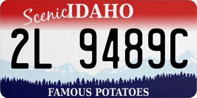 ID license plate 2L9489C