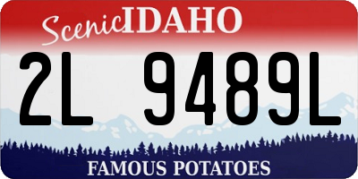 ID license plate 2L9489L