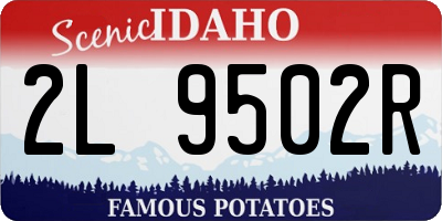 ID license plate 2L9502R