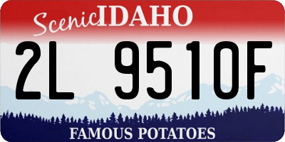 ID license plate 2L9510F