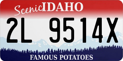 ID license plate 2L9514X