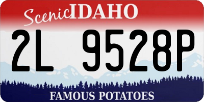 ID license plate 2L9528P