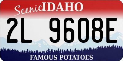 ID license plate 2L9608E