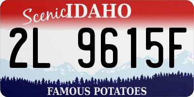 ID license plate 2L9615F