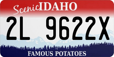 ID license plate 2L9622X